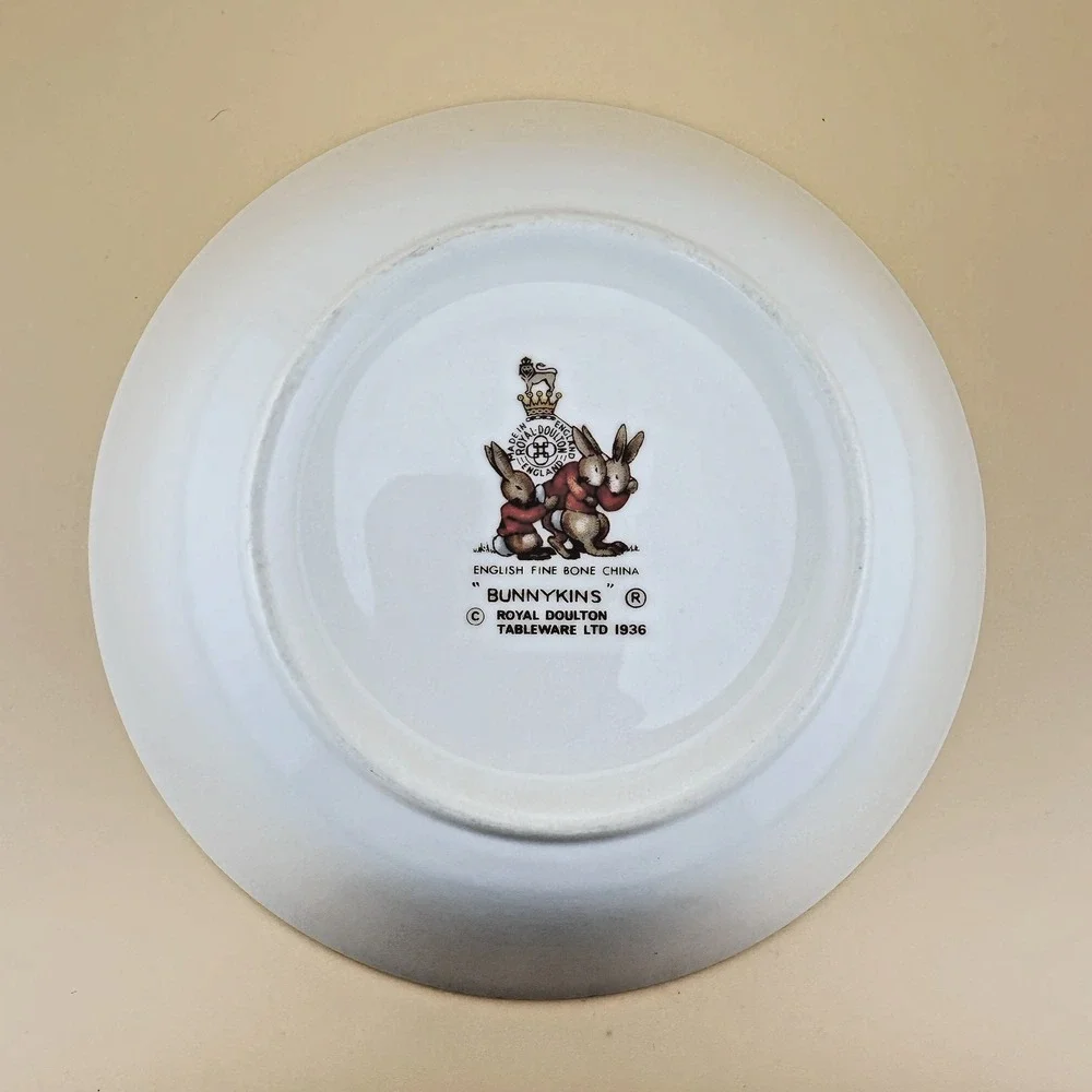 Royal Doulton Bunnykins English Fine Bone China Replacement Bowl Tickets EUC